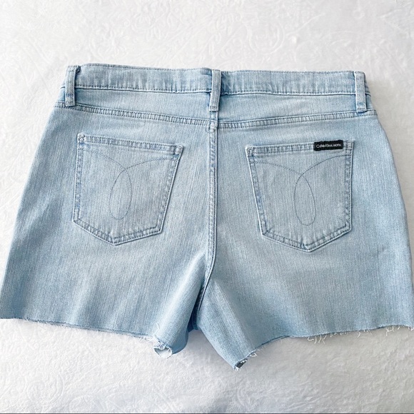 NWT Calvin Klein Cut Off High Waist Jean Shorts - Picture 10 of 13